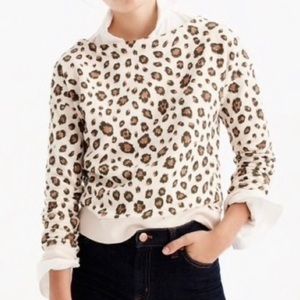 JCREW Leopard sweatshirt
